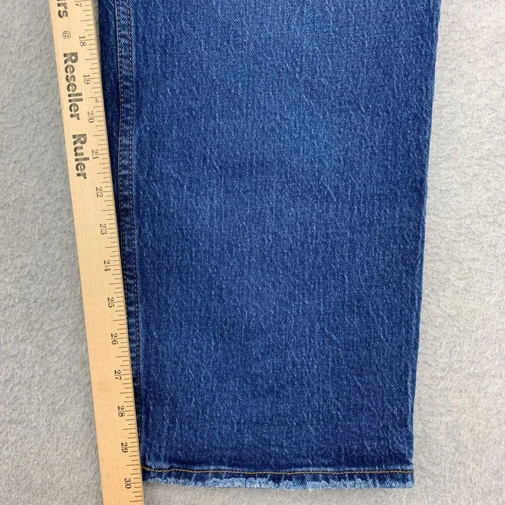 Abercrombie & Fitch Jeans 35/20R 90s Straight Ultra High Rise Stretch Denim - Picture 6 of 16